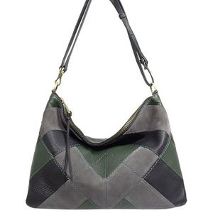 SANCTUARY Large Multi Pebbled Leather Purse NWT